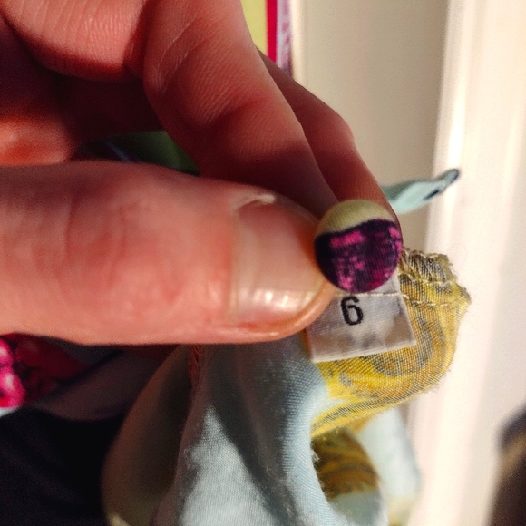 Seashell + Ocean Motif Baroque Print Vintage Blouse - Picture 6 of 7